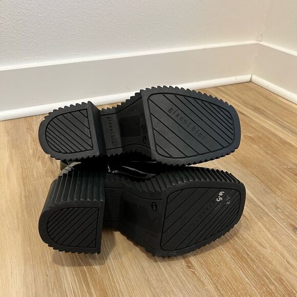 GIANNI BINI Black Platform Booties Size 6.5 - Picture 5 of 12
